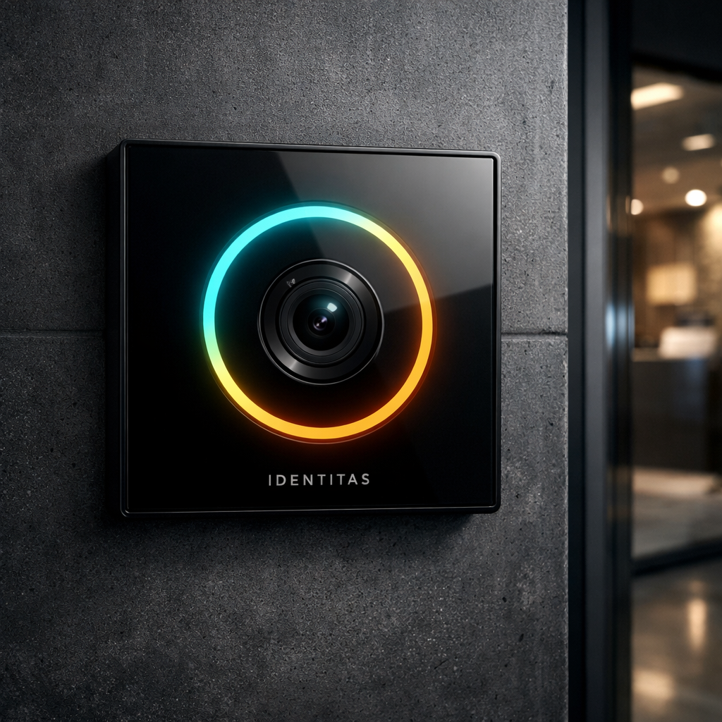 IDENTITAS Access Point — wall-mounted biometric unit for facility access